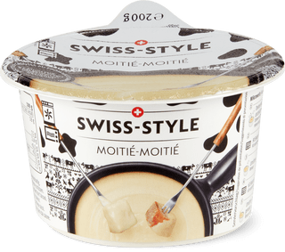 Mini-fondue moitié-moitié à la suisse
