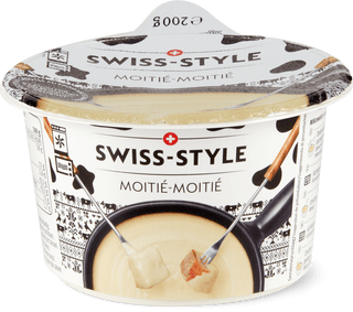 Mini fondue Swiss-Style moitié-moitié