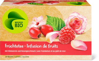 Migros Bio Früchte Tee Himbeere-Rose