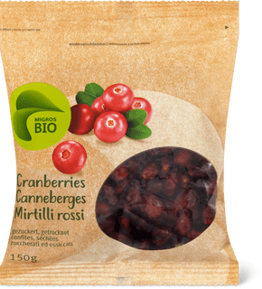 Bio Cranberries getrocknet und gezuckert