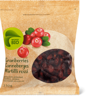 Migros Bio cranberries secchi
