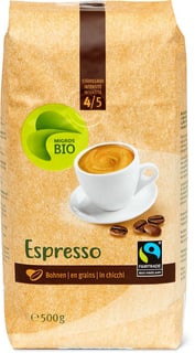 Bio Fairtrade Espresso Bohnen