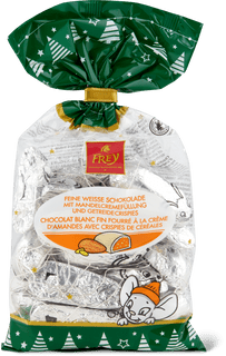 Frey Addobbi per l'albero Cioccolato bianco finissimo con ripieno di crema di mandorle e croccante ai cereali