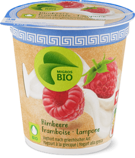 Migros Bio yogurt Grecque lampone