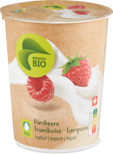 Migros Bio yogurt lamponi