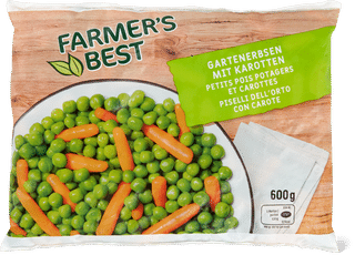 Farmer's Best Gartenerbsen mit Karotten