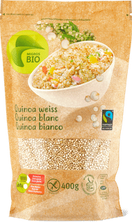 Migros Bio aha! Fairtrade quinoa bi.