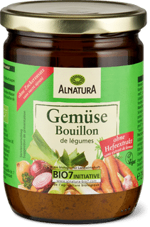 Alnatura Bio Bouillon de légumes sans sucre ajouté, sans extrait de levure
