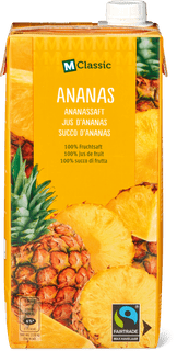 M-Classic Fairtrade Pineapple Juice 100% Fruit Juice