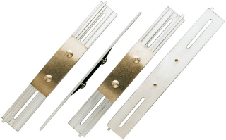 Quick-fix Halteplatten zu Nummernrahmen mit Schloss 4 Stück Nummernrahmen