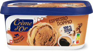 Crème d'or Vaschetta di gelato  Espresso doppio