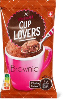 Homemade Cup Lovers Brownie