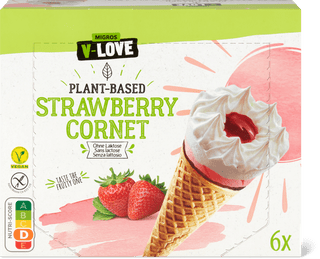 V-Love Strawberry cornetto