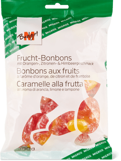 M-Budget Fruchtbonbons Orange, Zitrone & Himbeere