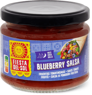 Fiesta del Sol Blueberry Salsa sauce tomate fruitée, doux