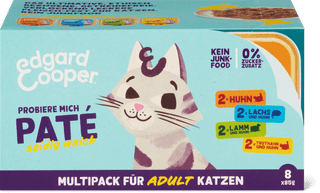 Paté per gatti Edgar &amp; Cooper in confezione multipla 8 x 85 g