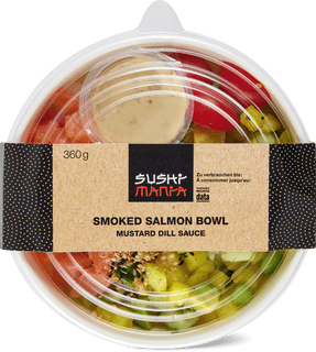 Smoked Salmon Bowl Mustard Dill Sauce