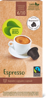 Migros Bio Fairtrade Espresso 10 capsules