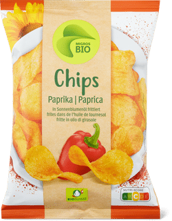 Bio Paprika Crisps Deep-Fried in Sunflower Oil