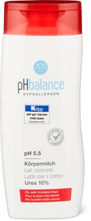 pH balance lait corporel Urea 10%