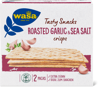 Wasa Tasty Snacks Roasted Garlic&Salt