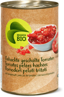 Bio gehackte geschälte Tomaten