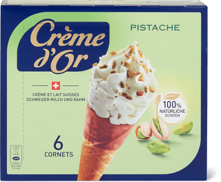 Crème d'or Cornet Pistache