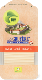 Migros Bio Le Gruyère fette picca.
