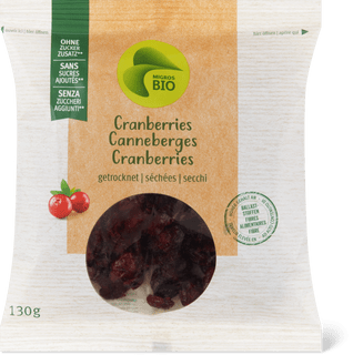 Bio Cranberries getrocknet und ungezuckert