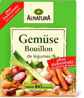 Alnatura Bio Gemüsebouillon ohne Zuckerzusatz, ohne Hefeextrakt