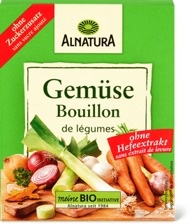 Alnatura cubes bouil Légumes sans levure