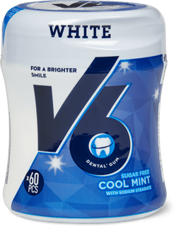 V6 white cool mint