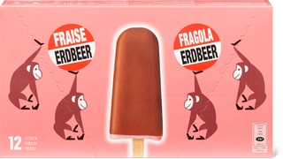 Seehund-Family Rahm-Glace  Erdbeer
