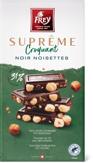 Frey Suprême Tavoletta di cioccolato Fondente con nocciole