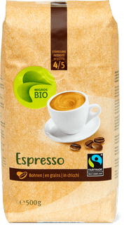 Bio Fairtrade Bohnenkaffee Espresso