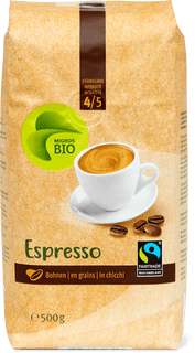 Migros Bio Fairtrade Espresso Bohnen