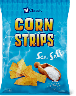 M-Classic Corn Strips crisps Sea salt