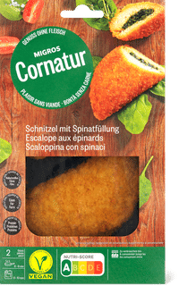 Cornatur Schnitzel with spinach