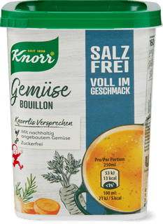 Knorr brodo verdure senza sale