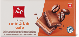 Frey Duett Tafelschokolade Noir & Lait Café
