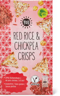 YOU Bio crisps Red rice & chickpea
