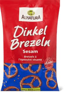 Alnatura Bio Demeter Dinkel Brezeln Sesam