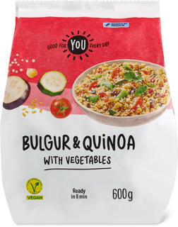 YOU Bulgur and quinoa with vegetables