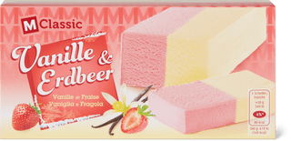 M-Classic Glace  Vanille und Erdbeer