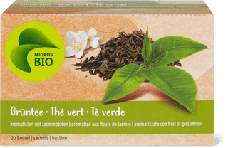 Migros Bio Tè verde con custo gelsomino
