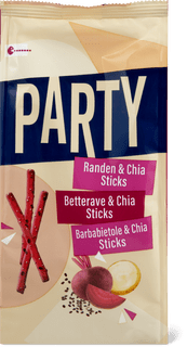 Party sticks barbabietola rossa-chia