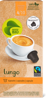Migros Bio Fairtrade Lungo 10 capsule