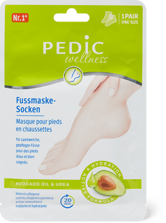 Pedic Fussmaske-Socken Avocado