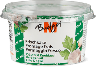 M-Budget Frischkäse Kräuter Knoblauch