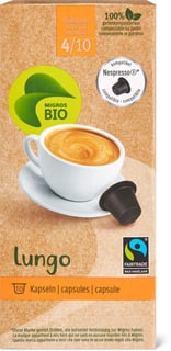 Bio Fairtrade Lungo 10 capsules